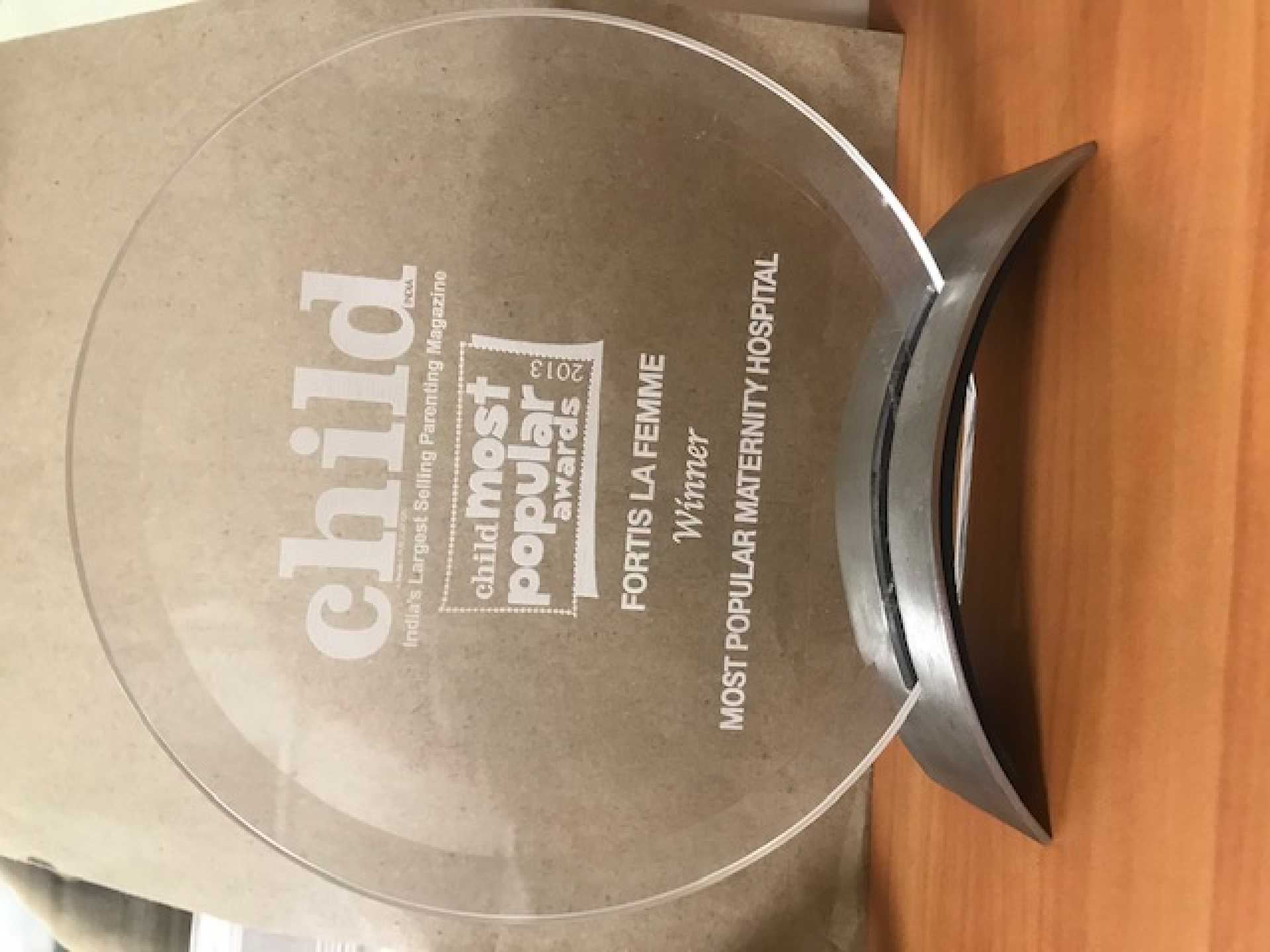 Winner of Most popular Maternity hospital by Child Magazine in 2013 and 2014